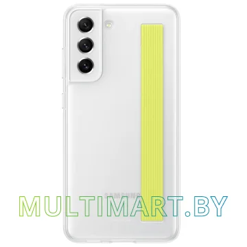Чехол для телефона Samsung Slim Strap Cover S21 FE (белый)